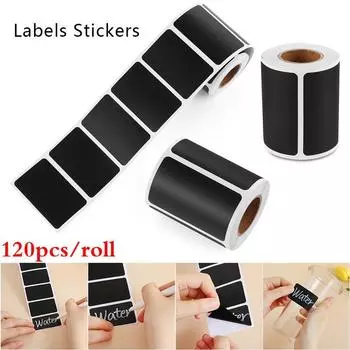 120 шт./рулон водонепроницаемые этикетки-наклейки кухонные этикетки для бутылок специй домашняя банка для варенья бирки этикетка для доски 120pcs/roll