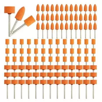 120 шт. шлифовальная насадка для вращающегося инструмента, прочная шлифовальная насадка с хвостовиком 1/8 дюйма, шлифовальные принадлежности из оксида алюминия