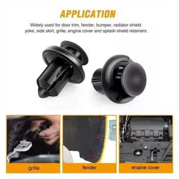 120 шт., зажимы для бампера, автомобильные пластиковые зажимы, зажимы, заклепки, фиксатор, пластиковые крепления