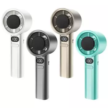 120 скоростей турбовентилятор портативный карманный вентилятор для путешествий кемпинга на открытом воздухе серый