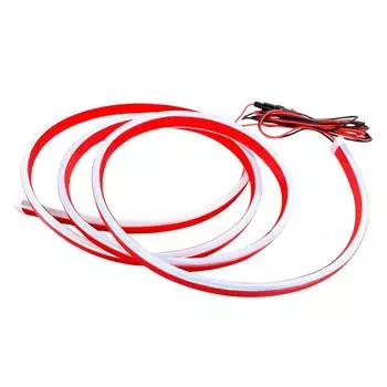 120 см декоративная полоса света на капот автомобиля светодиодные фонари для салона автомобиля дневные ходовые огни на капот автомобиля атмосферная лампа окружающего освещения белый