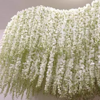 120 см искусственный цветок глицинии ротанговая лоза свадьба домашняя вечеринка DIY украшение небесно-голубой