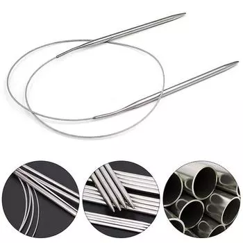 120 см круговые вязальные спицы высокого качества из нержавеющей стали иглы для вязания крючком 5mm-60CM