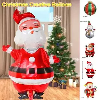 120 см Новый стиль Рождественский мультфильм алюминиевая пленка воздушный шар Рождественская елка Снежинка Сочельник вечеринка воздушный шар украшение для дома As Shown