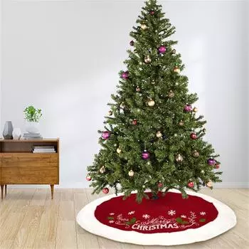 120 см рождественское украшение для дома в отеле, новое 120 см снежинка, белая кромка, юбка для елки, креативное украшение для рождественской елки, фартук