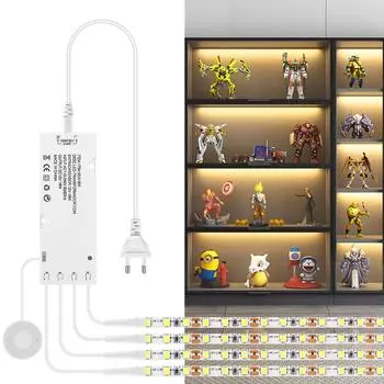 120 светодиодов/м высокая яркость FPCB 12 В светодиодная лента 2835 SMD лента проницаемая деревянная сенсорная диммер DIY полка шкаф освещение шкафа 1m