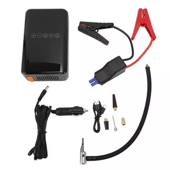 120 Вт 150 фунтов на кв. дюйм насос для шин Jump Stater с манометром фонарик цифровой экран 6000 мАч беспроводной