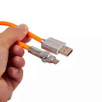 120 Вт 6A кабель для быстрой зарядки Micro Usb Type C, вращающийся на 180 градусов кабель для игрового зарядного устройства Micro Usb Type C