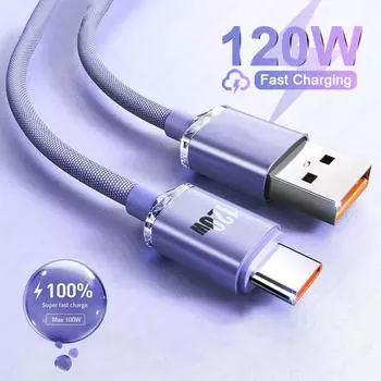 120 Вт 6A кабель USB C для быстрой зарядки C Type C кабель для быстрой зарядки для Xiaomi Redmi Note 14 Iphone 16 15 шнур для быстрой зарядки данных 0.25m