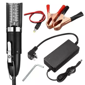 120 Вт Электрическая машина для чистки рыбы Скребки Водонепроницаемый Скребок Чистый Легкий Очиститель Чешуи для Рыбы Инструмент для Удаления чёрный