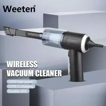 120 Вт многофункциональный ручной беспроводной автомобильный пылесос зарядка переносной бытовой воздушный насос автомобильный пылеуловитель чёрный