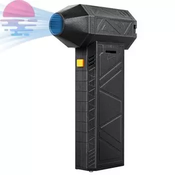 120 Вт Мощный Мини Турбовентилятор Многофункциональный Перезаряжаемый Воздуходув 130000 об/мин Портативный Беспроводной Электрический Пылесос Black