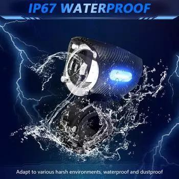 120 Вт светодиодные противотуманные фары для мотоцикла 18000 лм IP67 водонепроницаемые вспомогательные фары прожекторы с креплением чёрный