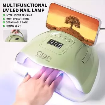 120 Вт УФ/светодиодная лампа для ногтей, сушилка для ногтей, аппарат для фототерапии ногтей, двойной источник света, УФ-лампа для ногтей для женщин и девочек, дизайн ногтей своими руками EU белый