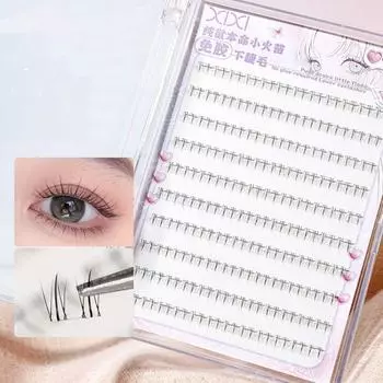 120Clusters Glue-Free Lower Eyelash Segmented Eyelashes Bundles Makeup Tool 120Clusters