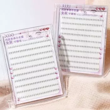 120Clusters Glue-Free Lower Eyelash Soft Eyelashes Bundles Self-adhesive False Eyelashes Women 120Clusters