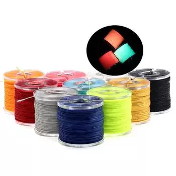 120D 150D 150 м сверхмощный медленный крючок для отсадки, нить для связывания, УФ-светящаяся леска для рыболовной приманки для морской воды, привязка к крючку оранжевый