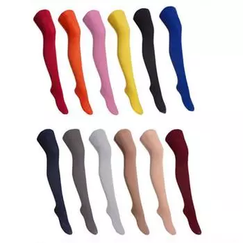 120D красочные женские зимние теплые толстые колготки, носки, чулочно-носочные изделия, чулки