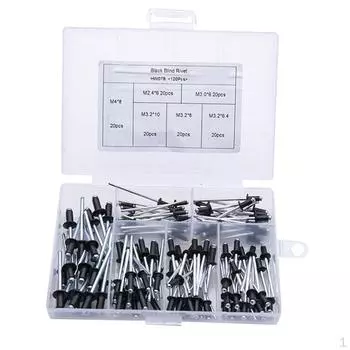 120er / Box Алюминиевые заклепки Ассортиментный набор с местом для хранения