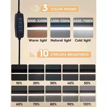 120LED Напольная лампа для гостиной, регулируемая на гусиной шее, напольная лампа с регулируемой яркостью, для спальни, офиса, для чтения