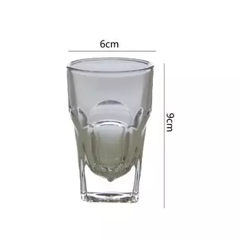 120ml 4.1oz Thick Bottom Whisky Glass Simple Brandy Beer Cups Transparent Cocktail Glass Exquisite Wine Glass Bar Accessories 120ml