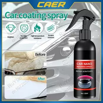 120 мл автомобильное керамическое нанопокрытие жидкая краска фары полировка спрей против царапин водонепроницаемый слой средство для быстрого восстановления автомобиля
