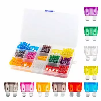 120Pcs Car Small Size Standard Low Profile Blade Fuses 5/7.5/10/15/20/25/30 AMP