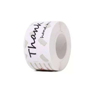 120pcs/roll Round Sealing Sticker Thank You Sticker Self-adhesive Label Journal Stickers Party