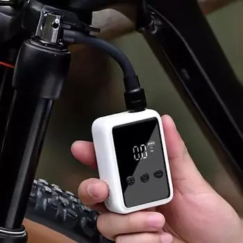 120PSI велосипедный воздушный насос электрический велосипедный насос мини-компрессор для накачивания шин велосипедный насос с цифровым манометром велосипедный насос для накачивания шин белый