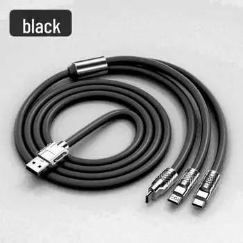 120W Jike Line One-to-Three Fast Charging Cable for Apple Huawei Honor