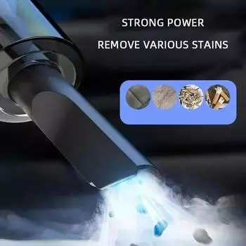 120W Portable Car Vacuum Cleaner USB Charging Handheld Cordless Vacuum Cleaner Powerful Suction for Auto Home Office Pet чёрный