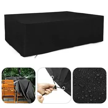 120x120x74 см водонепроницаемый мебельный дождевик для сада, патио, уголка из ротанга, защита для сиденья стола 120cm x 120cm x 74cm