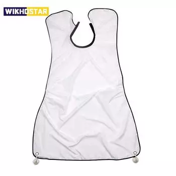 120x80 см водостойкая ткань с цветочным принтом, мужская борода, ванная комната, черный фартук для бороды, фартук для бритья волос для мужчин, защита для бытовой чистки белый