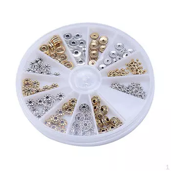 120x бусины-разделители, различные подвески, винтажные браслеты из сплава