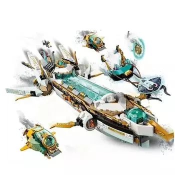 1218 шт. Гидро Баунти подводная лодка мех подводная лодка спидер совместимый 71756 строительные блоки кирпичи модель детские игрушки подарок