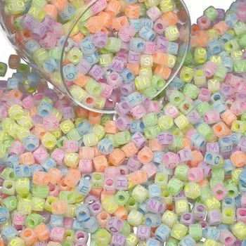 121/241 шт. Акриловый материал, десять тысяч цветных квадратных бусин с буквами, браслет, ожерелье, серьги, брелок, цепочка для ног 121pcs