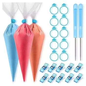 122 шт. Мешочки для глазури Печенье Инструменты для украшения торта Зажимы Набор для выпечки Гаджеты Фестивальные аксессуары для помадных конфет