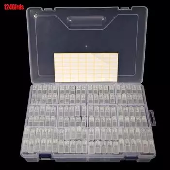 124/100/64/56/48 Girds аксессуары для алмазной живописи чехол прозрачный пластиковый ящик для хранения бисера для алмазной вышивки инструменты для вышивки крестом 42grids