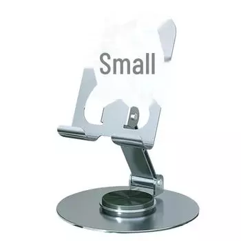 124 г полностью металлическая вращающаяся подставка для телефона — настольная, поддержка прямых трансляций и театральных постановок, цельная конструкция. Folding fixed non-liftable bracket чёрный