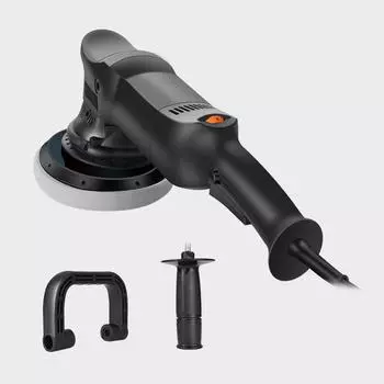 1250 Вт, 220 В, 3800 об/мин, максимальная скорость, машина для полировки автомобиля, ударная полировальная машина 15 мм, шестискоростная машина With sponge disks