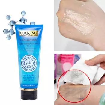 125 г гиалуроновый гель-скраб для лица, крем-скраб для глубокой очистки и мягкий увлажняющий гель-крем 125ml