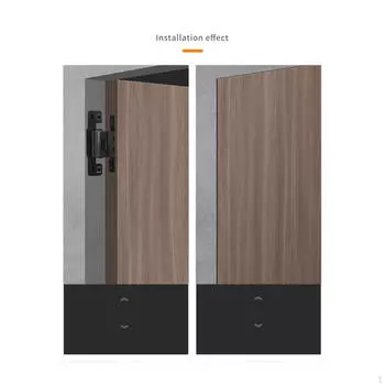 125 градусов бесшовные дверные петли скрытые стыковые петли складные для спальни чёрный