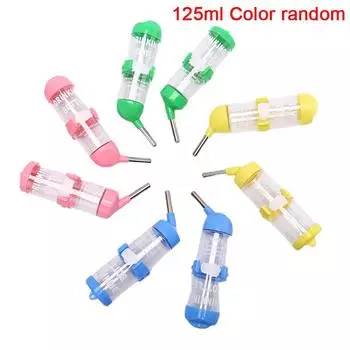 125 мл пластиковая поилка для хомяков бутылка-дозатор для воды подвесная бутылка для питья для домашних животных