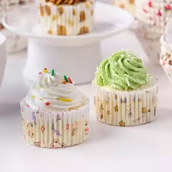 125 шт одноразовые чашки для выпечки кексов, высокая термостойкость, отличная оберточная бумага с героями мультфильмов C