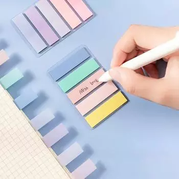 125 шт. Прозрачные цветные наклейки для указателей ящиков, липкие заметки и блокноты для записей, дневники, школа