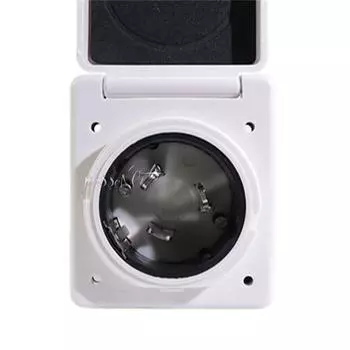 125 В/250 В 50 А морской шнур питания для автофургона с поворотным электрическим замком, белый вход с водонепроницаемым покрытием, автомобильные аксессуары, новый замок для шнура питания белый
