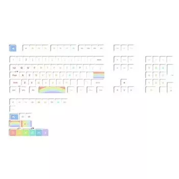 125Keys PBT Dye Subbed Macaron Keycaps for Mechanical Keyboards Keycap Set MDA Profile For MXSwitches 61/64/68/87/96