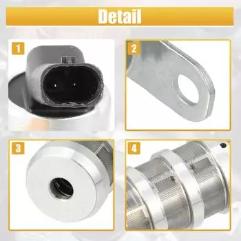 12636524 Соленоид управления фазами газораспределения двигателя VVT, совместимый с Chevrolet Volt 1.4L 1.5L GMC Terrain 1.4L 1.5L серебряный