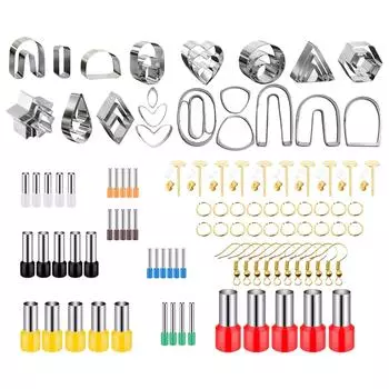126x Polymer Clay Cutters with Earrings Accessories Jewelry Making Handmade