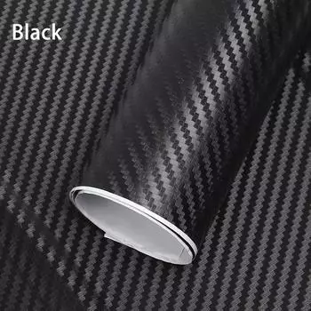 127X30Cm 3D виниловая пленка для обертывания автомобиля из углеродного волокна, наклейка чёрный